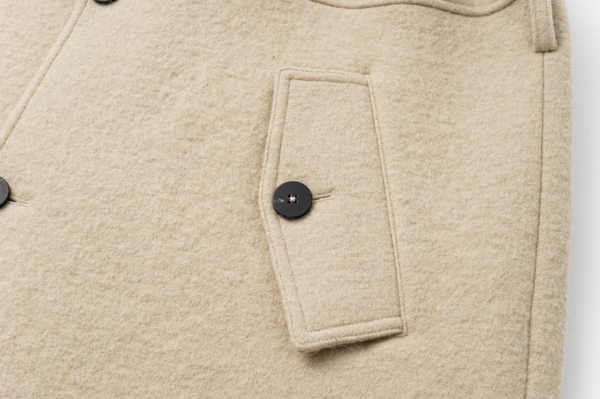 Dropped Shoulder Long Coat