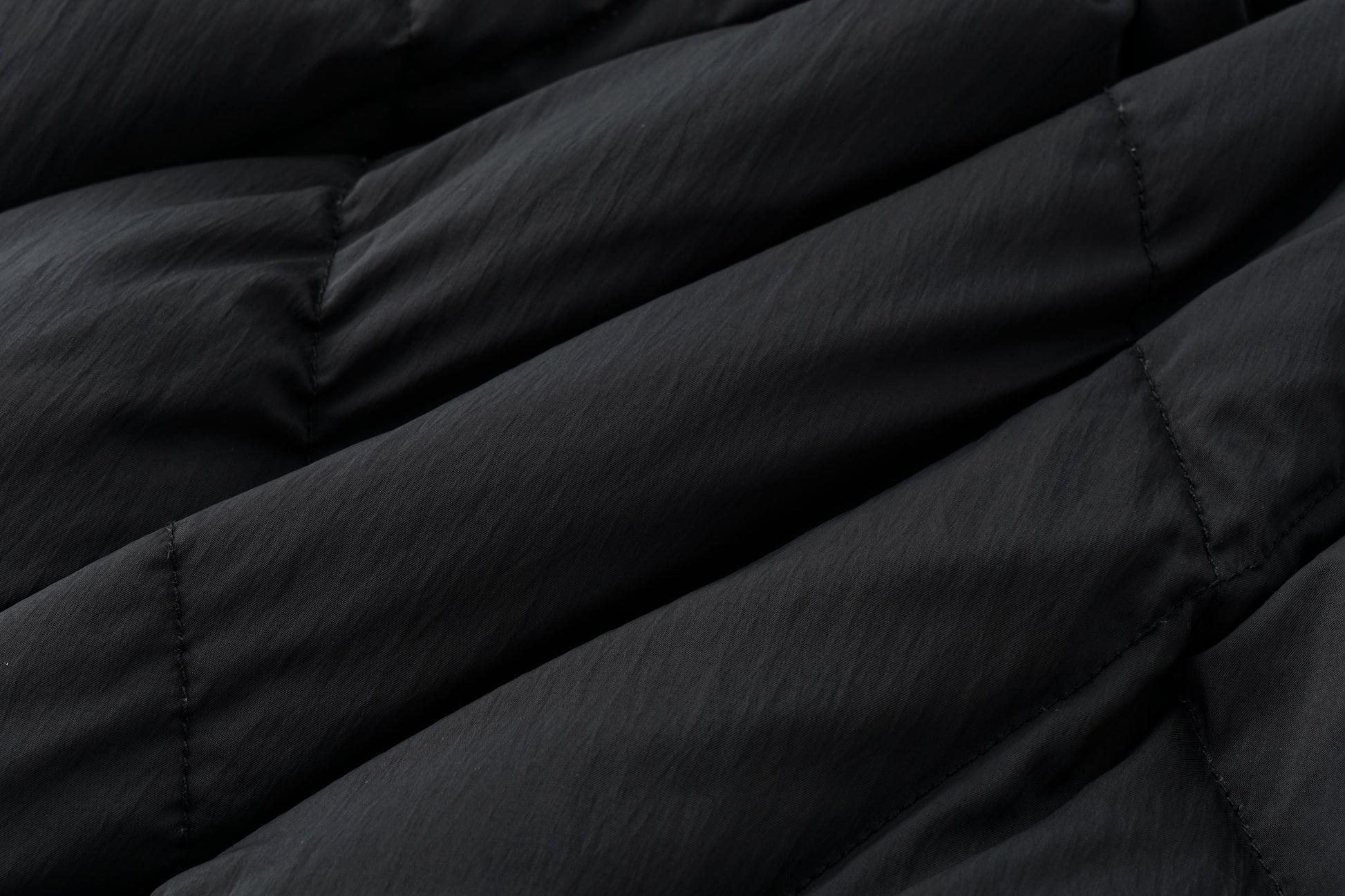 Deconstructed Asymmetric Zip Puffer with Dropped Shoulder and Lantern Sleeves