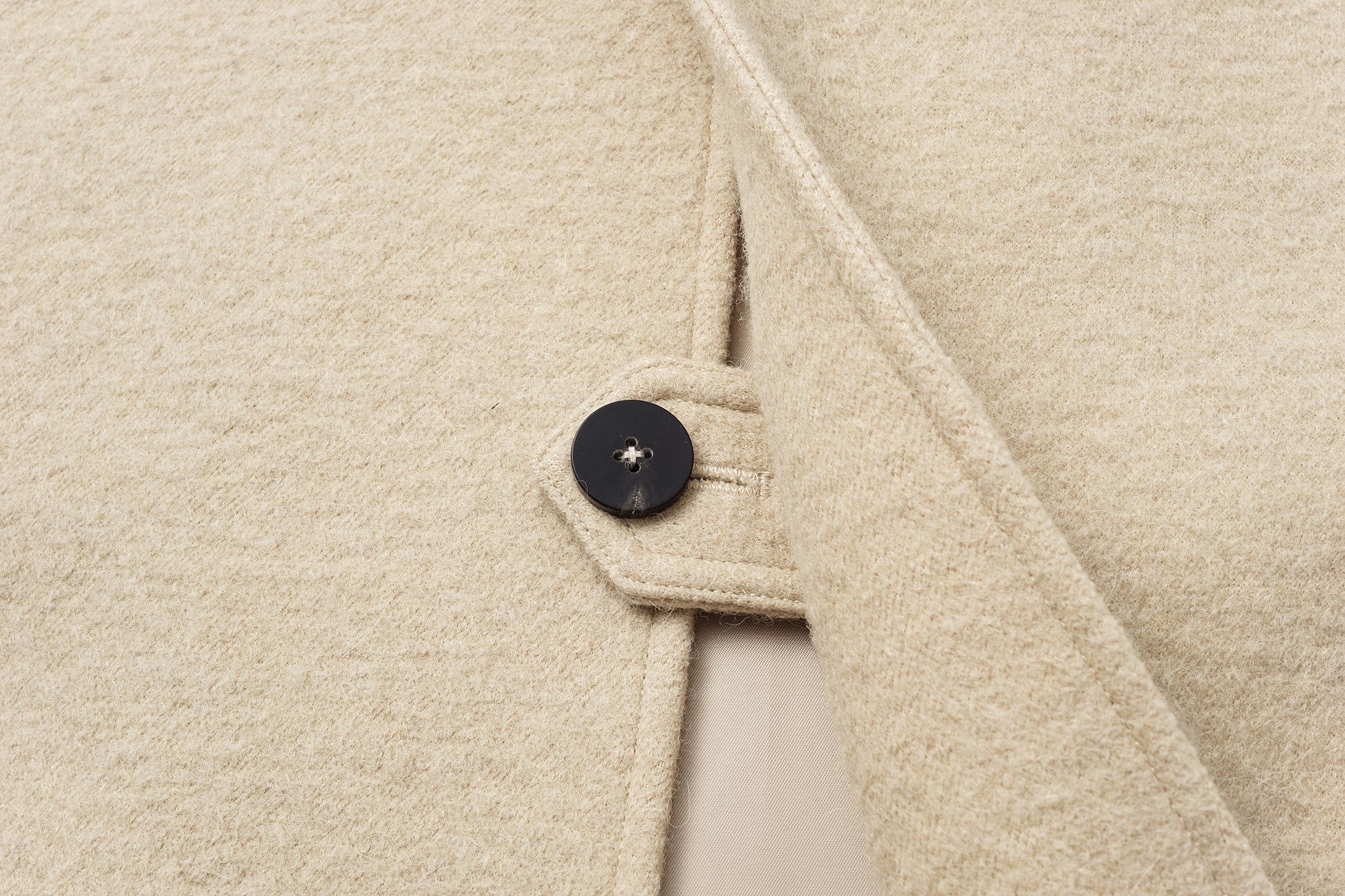 Dropped Shoulder Long Coat