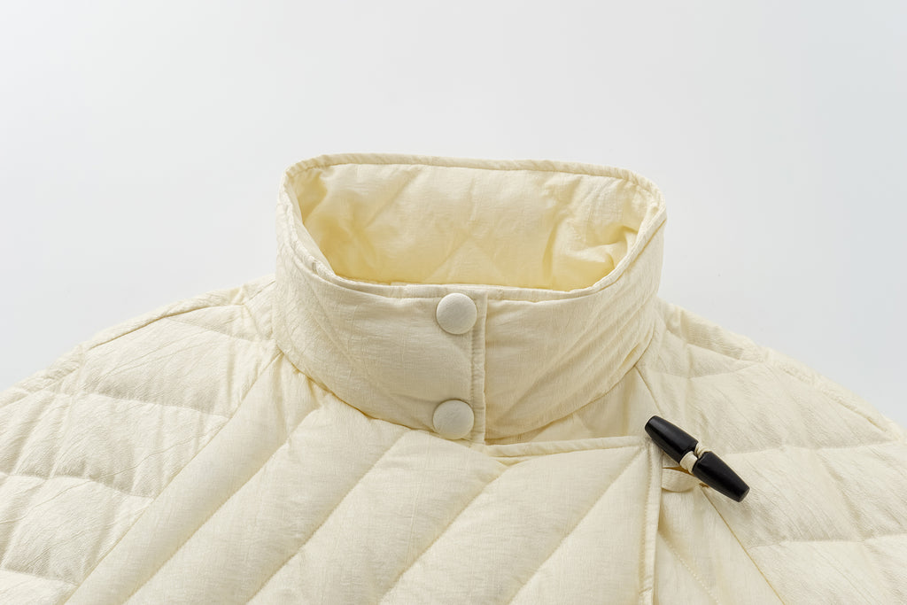 Toggle-Button Long Down Coat