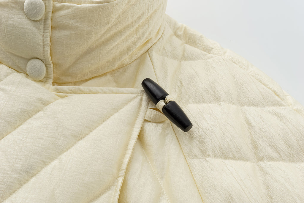 Toggle-Button Long Down Coat