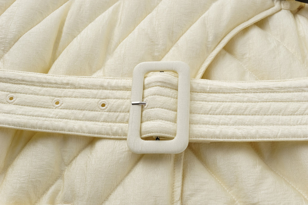 Toggle-Button Long Down Coat