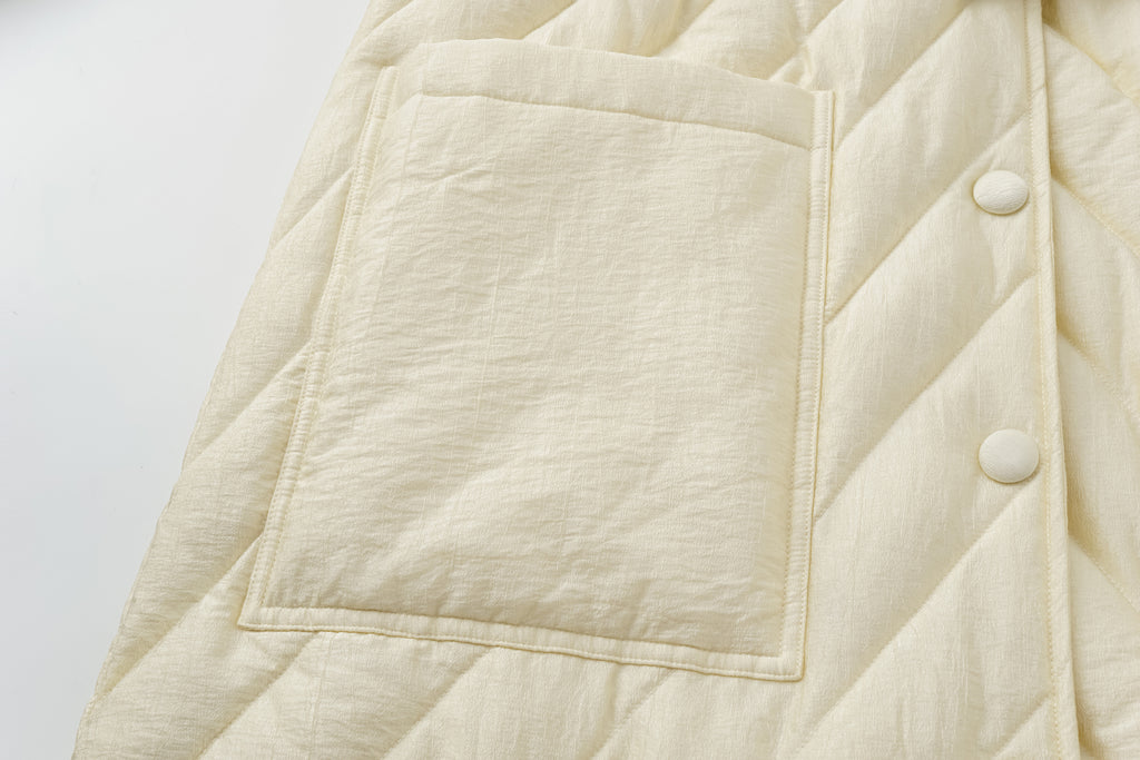 Toggle-Button Long Down Coat