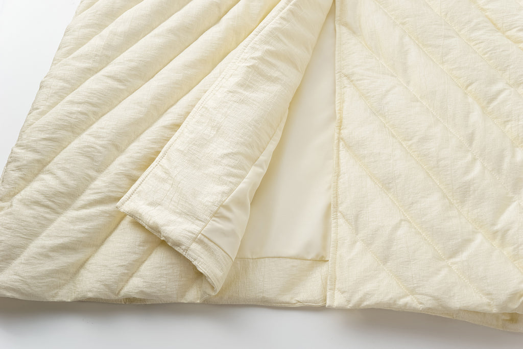 Toggle-Button Long Down Coat