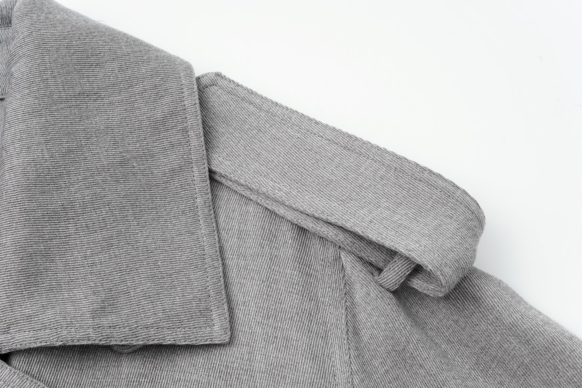 Dropped-Shoulder Oversized Trench Coat