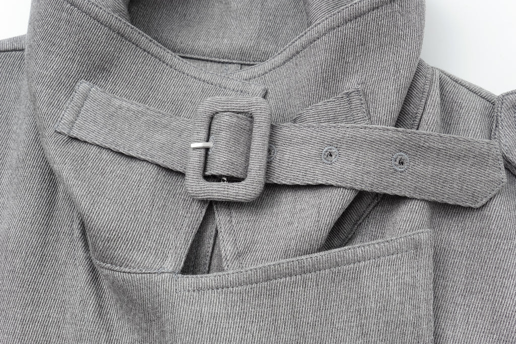 Dropped-Shoulder Oversized Trench Coat