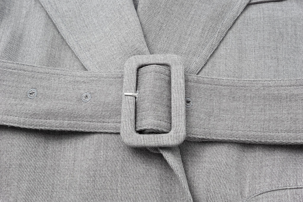 Dropped-Shoulder Oversized Trench Coat