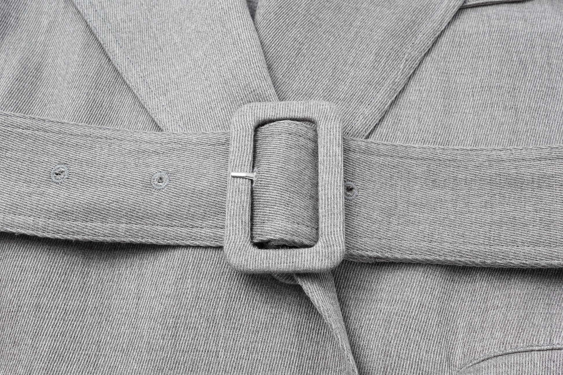 Dropped-Shoulder Oversized Trench Coat