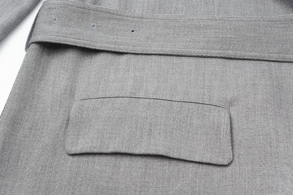 Dropped-Shoulder Oversized Trench Coat