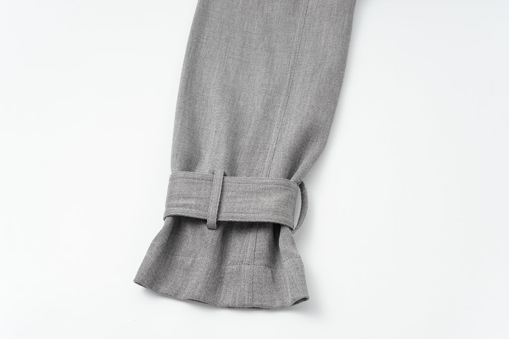 Dropped-Shoulder Oversized Trench Coat