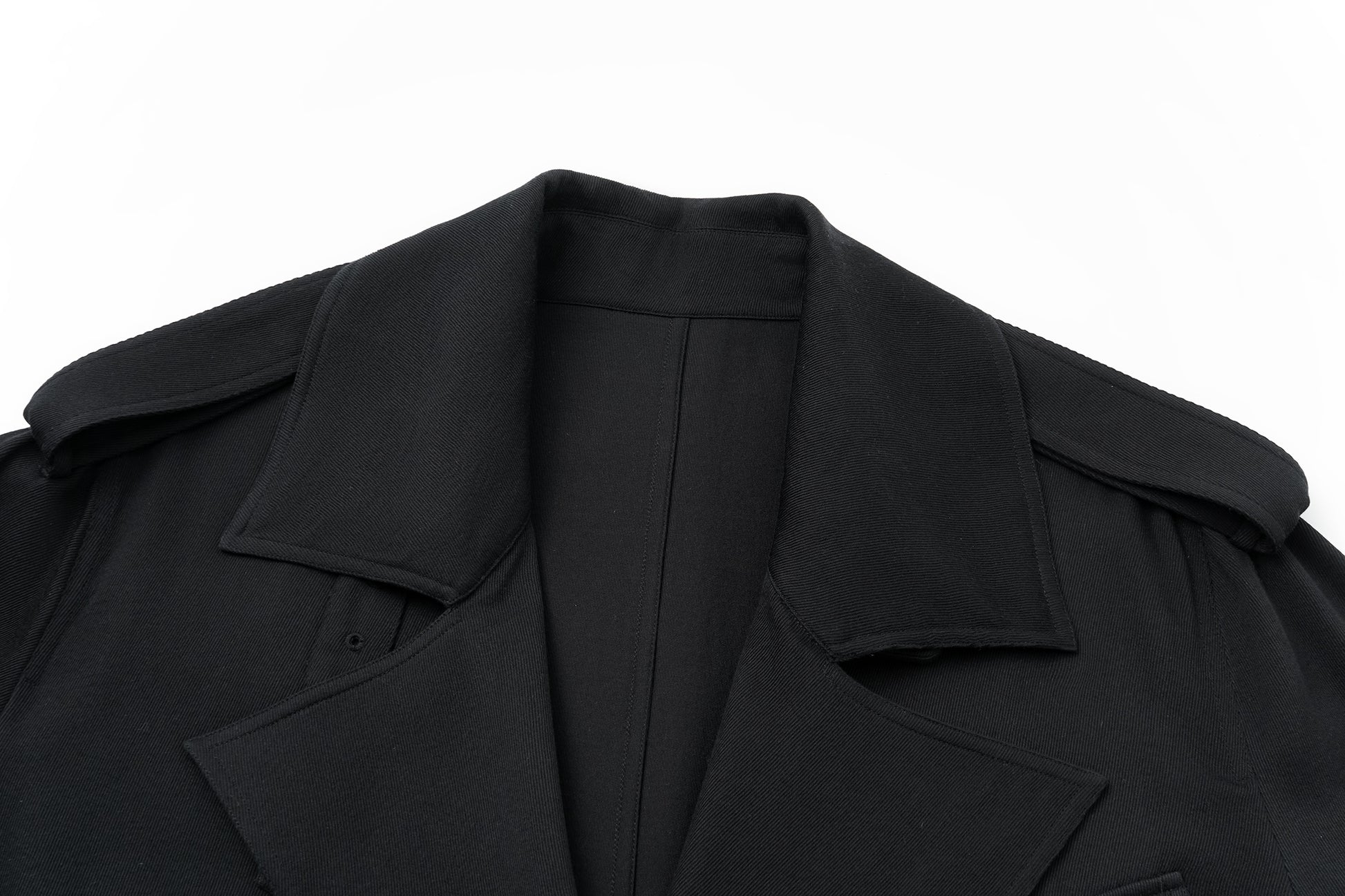 Dropped-Shoulder Oversized Trench Coat