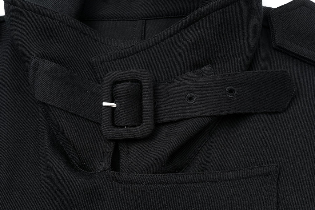 Dropped-Shoulder Oversized Trench Coat