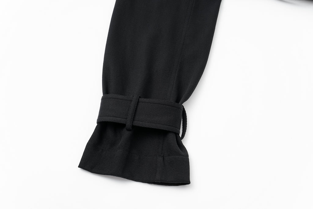 Dropped-Shoulder Oversized Trench Coat