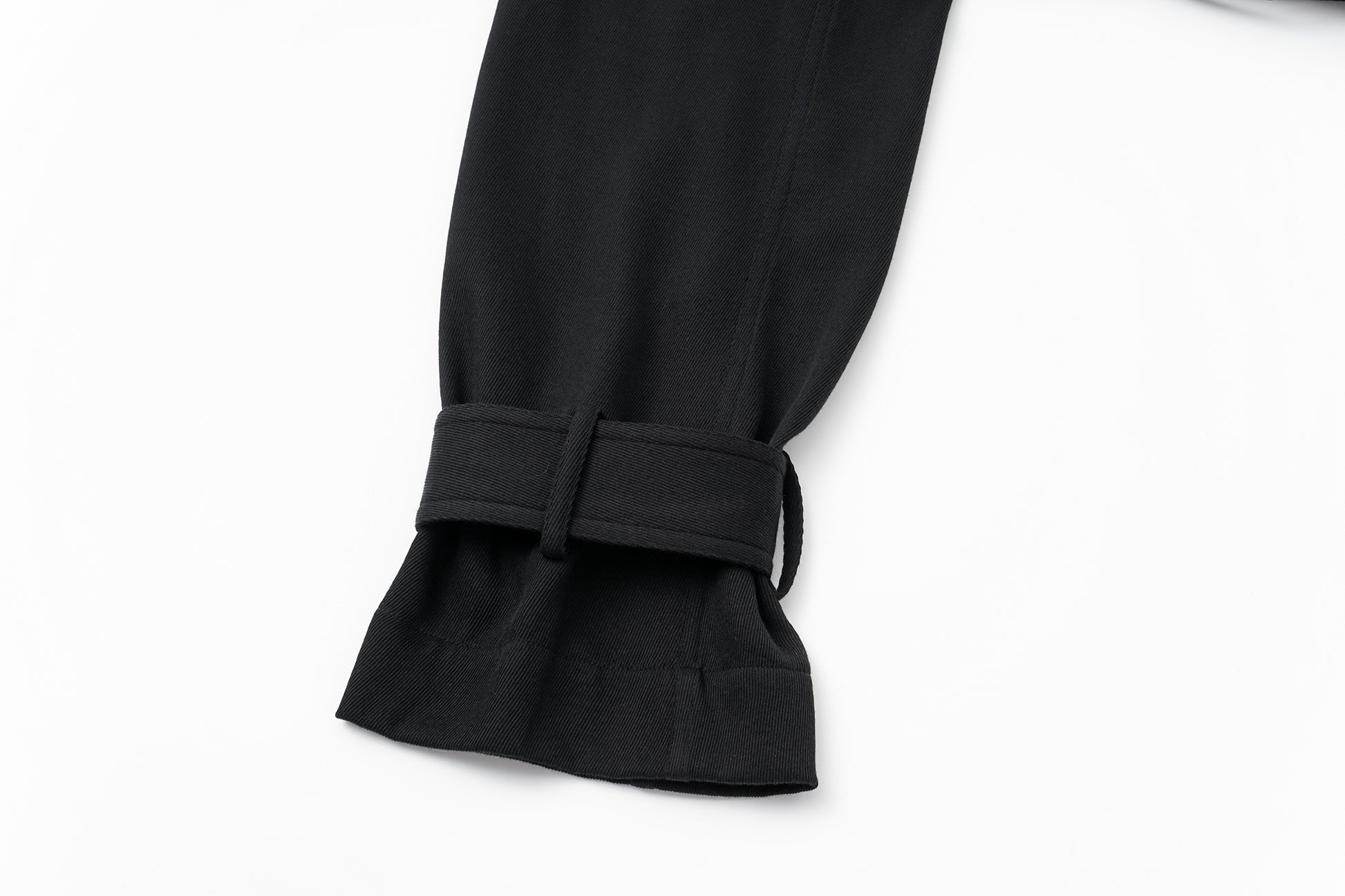 Dropped-Shoulder Oversized Trench Coat