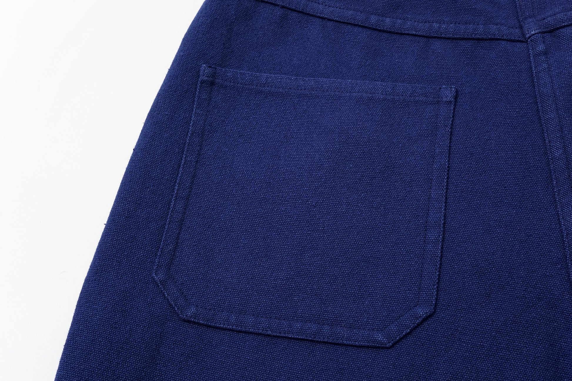 High-Rise Curved Hem Denim Pants