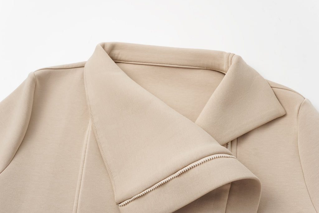 Cross-Front Athleisure Style Jacket