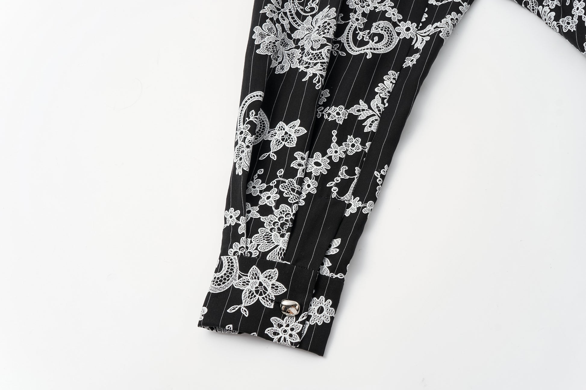 V-Neck Dress with Subtle Raised Print