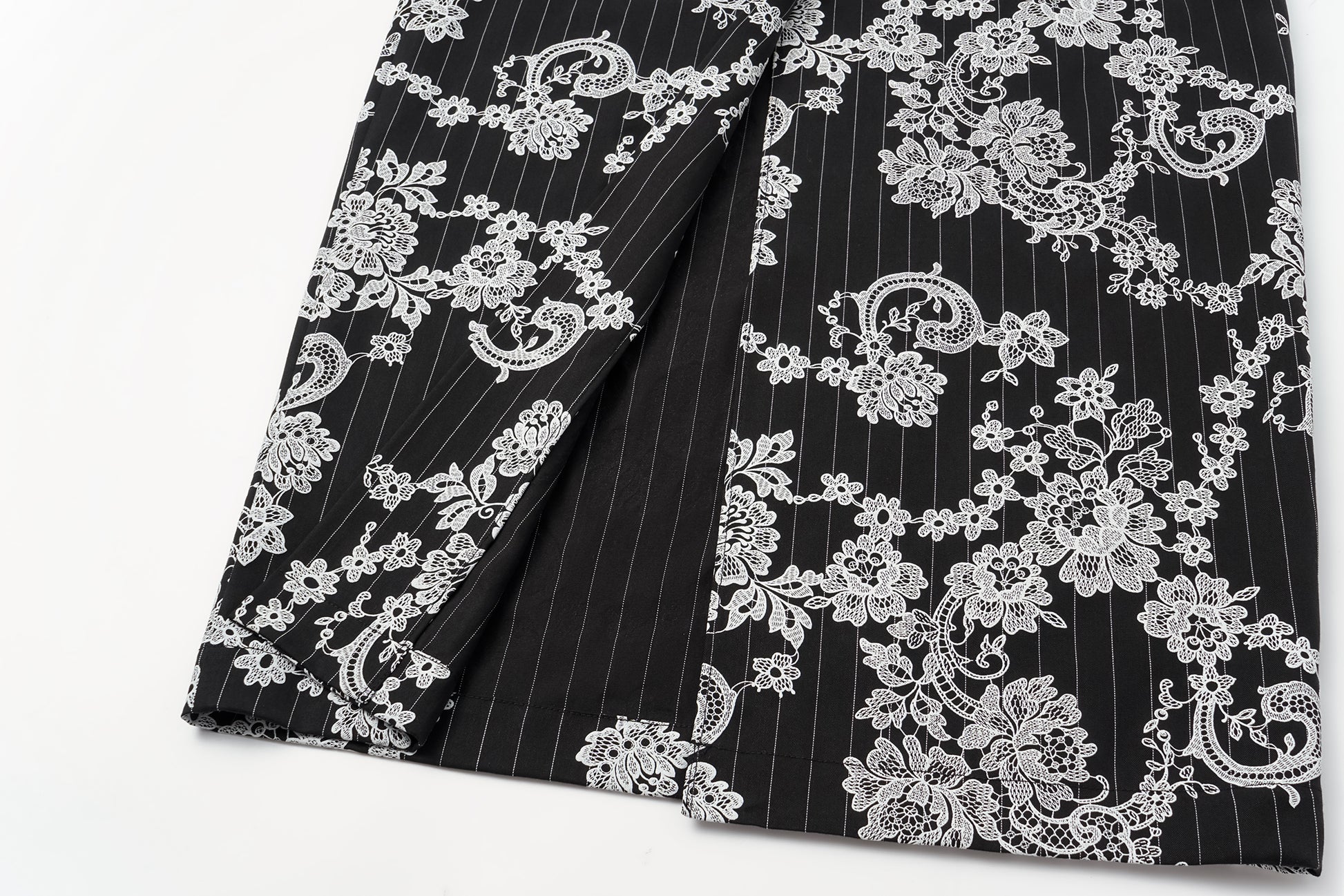 V-Neck Dress with Subtle Raised Print