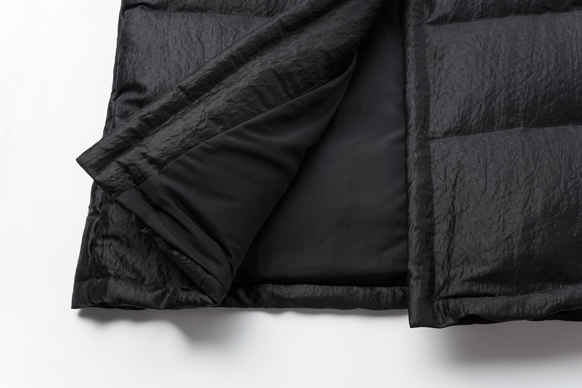 Convertible Lapel Long Down Coat