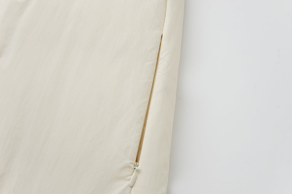 Robe-Style Long White Goose Down Coat