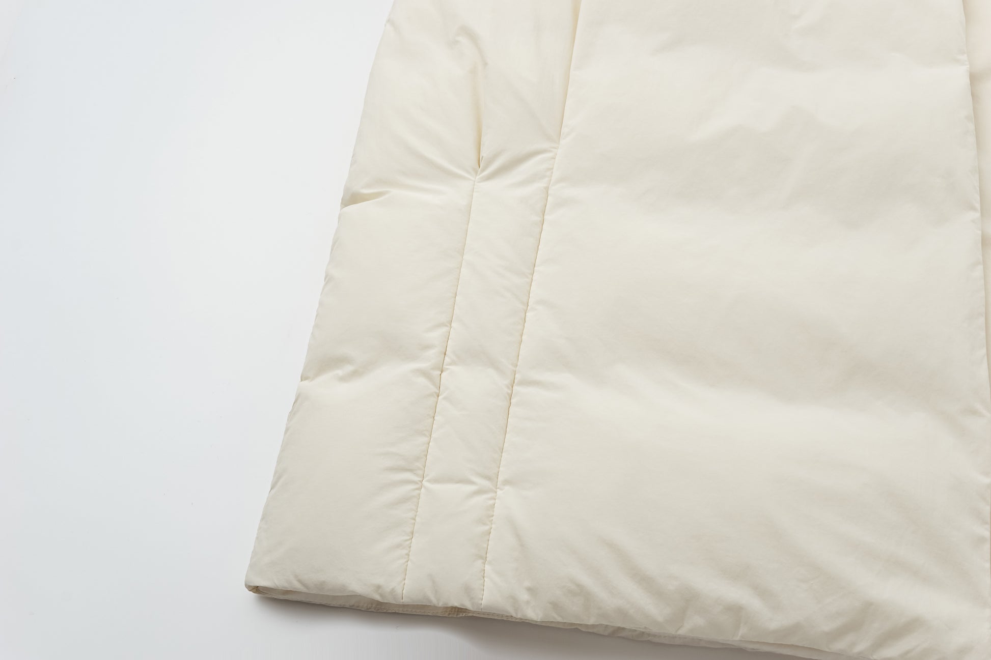 Robe-Style Long White Goose Down Coat