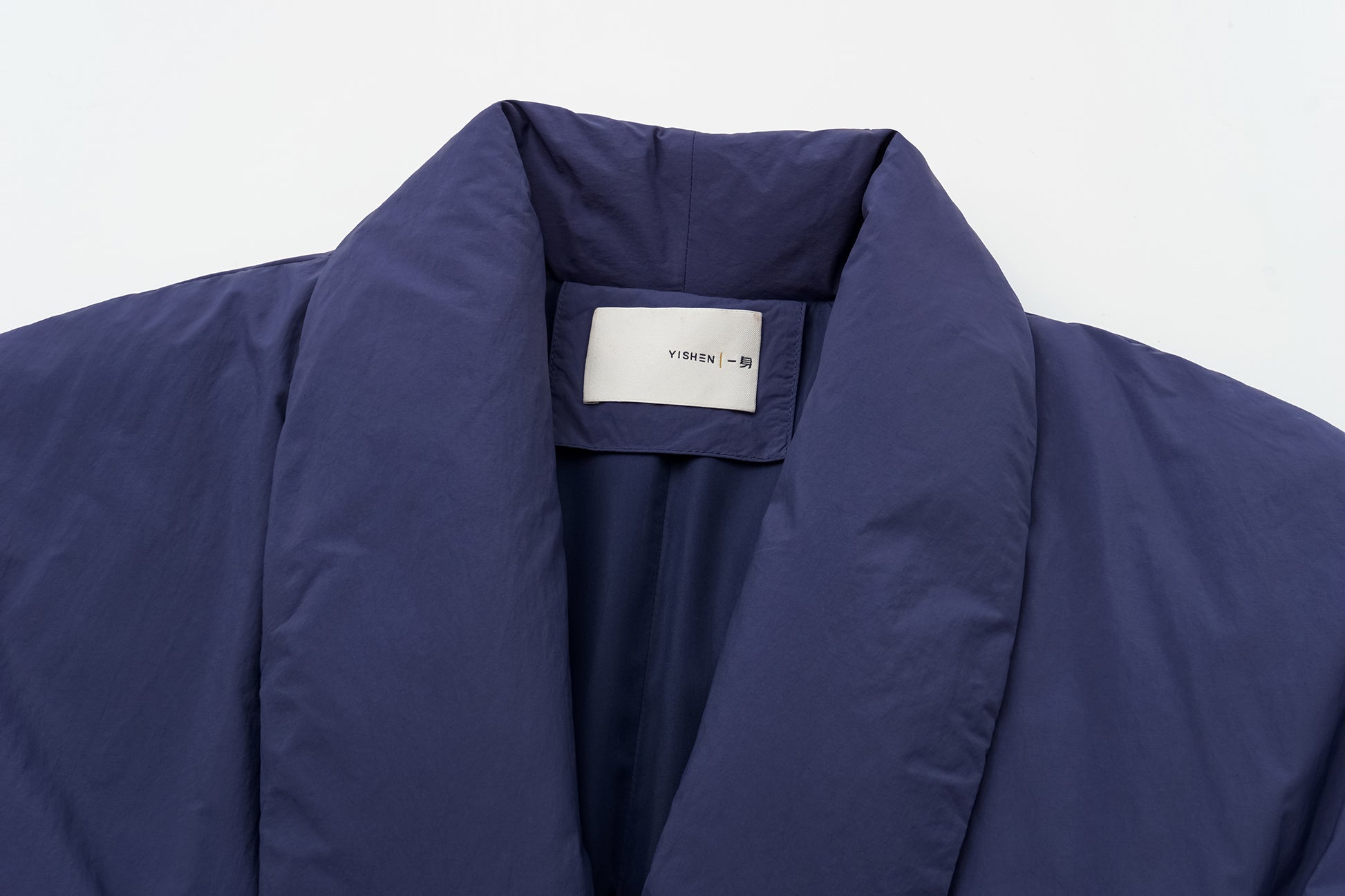 Robe-Style Long White Goose Down Coat