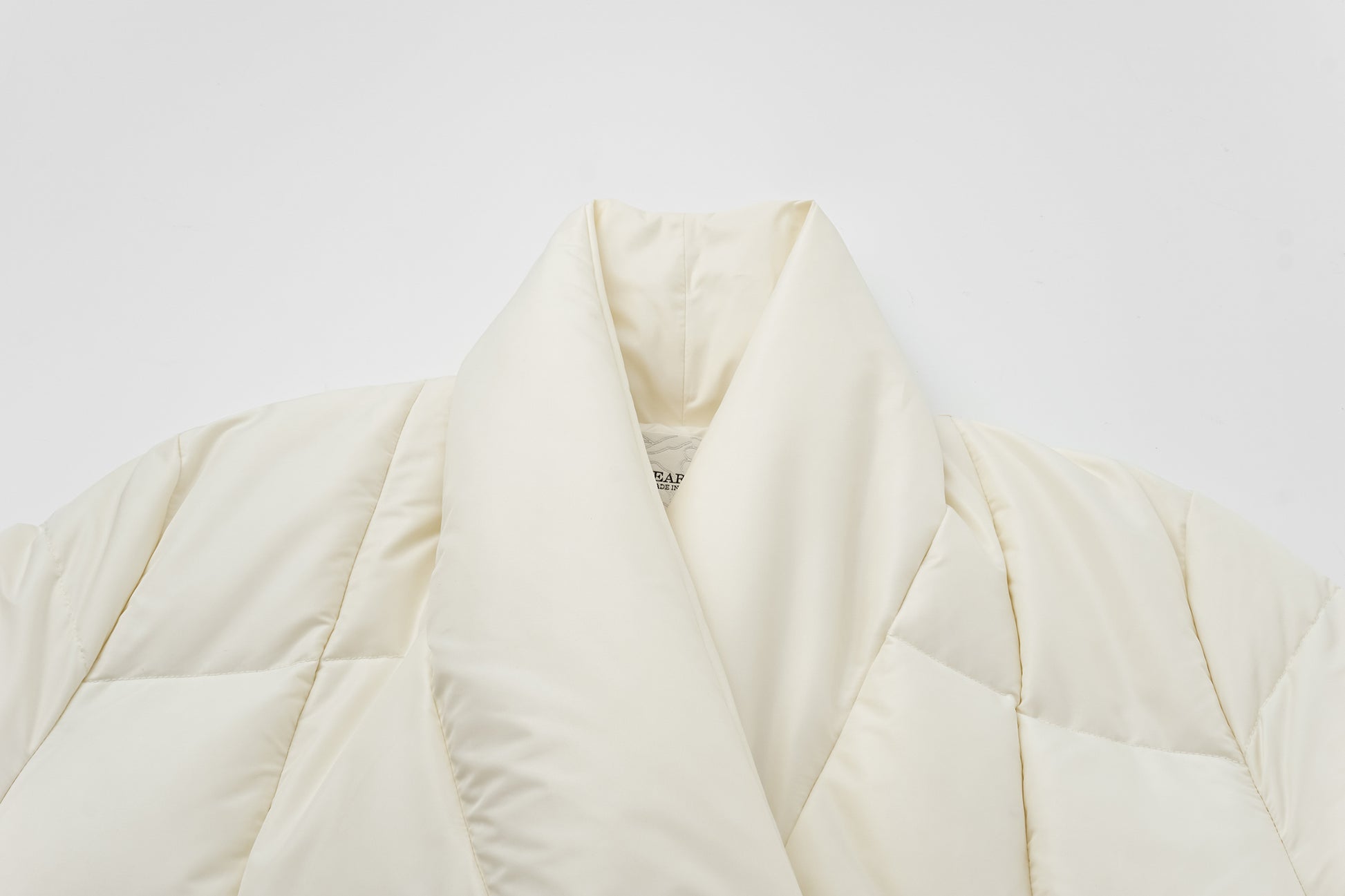 Wrap V-Neck White Goose Down Coat