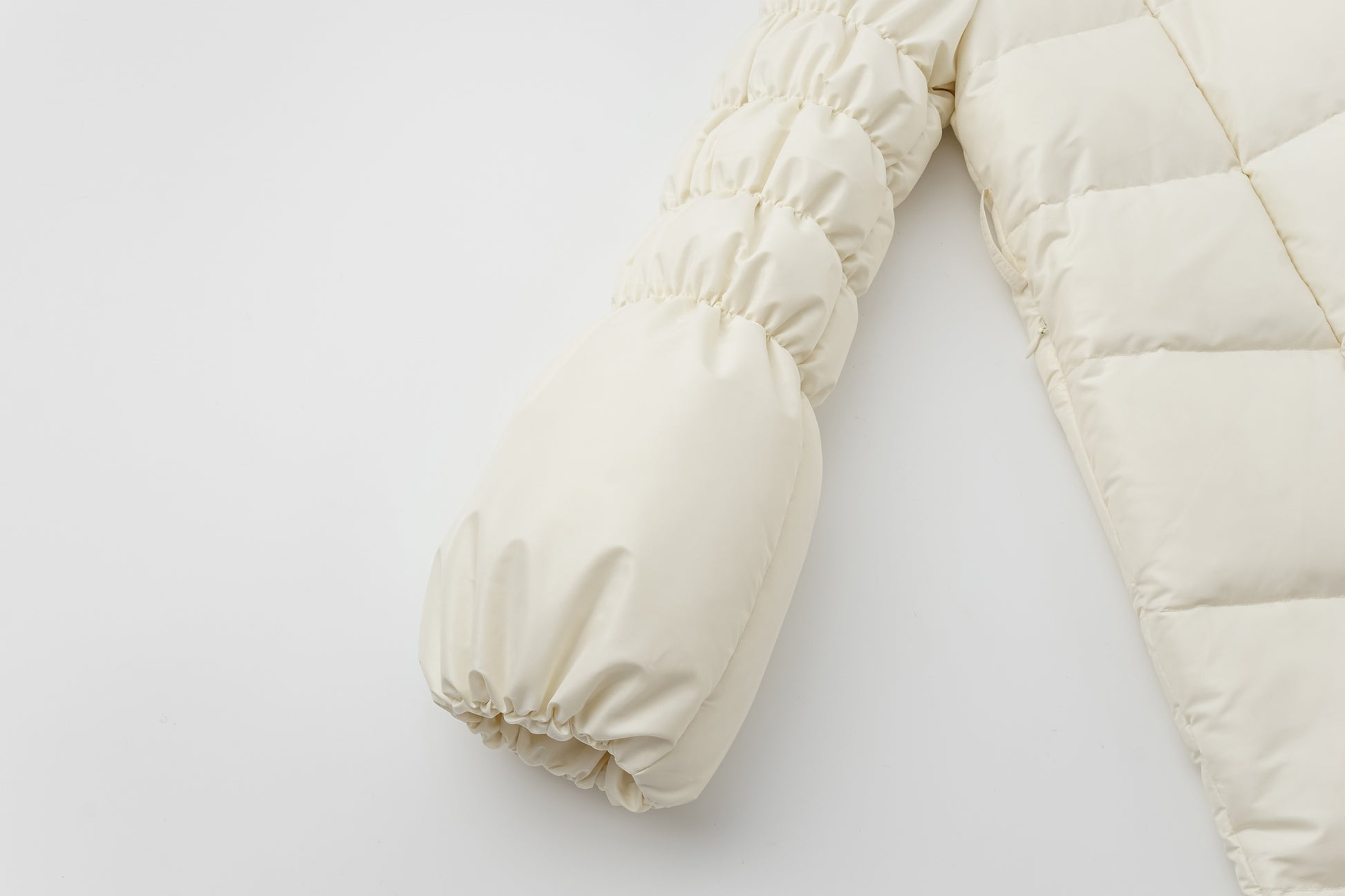 Wrap V-Neck White Goose Down Coat