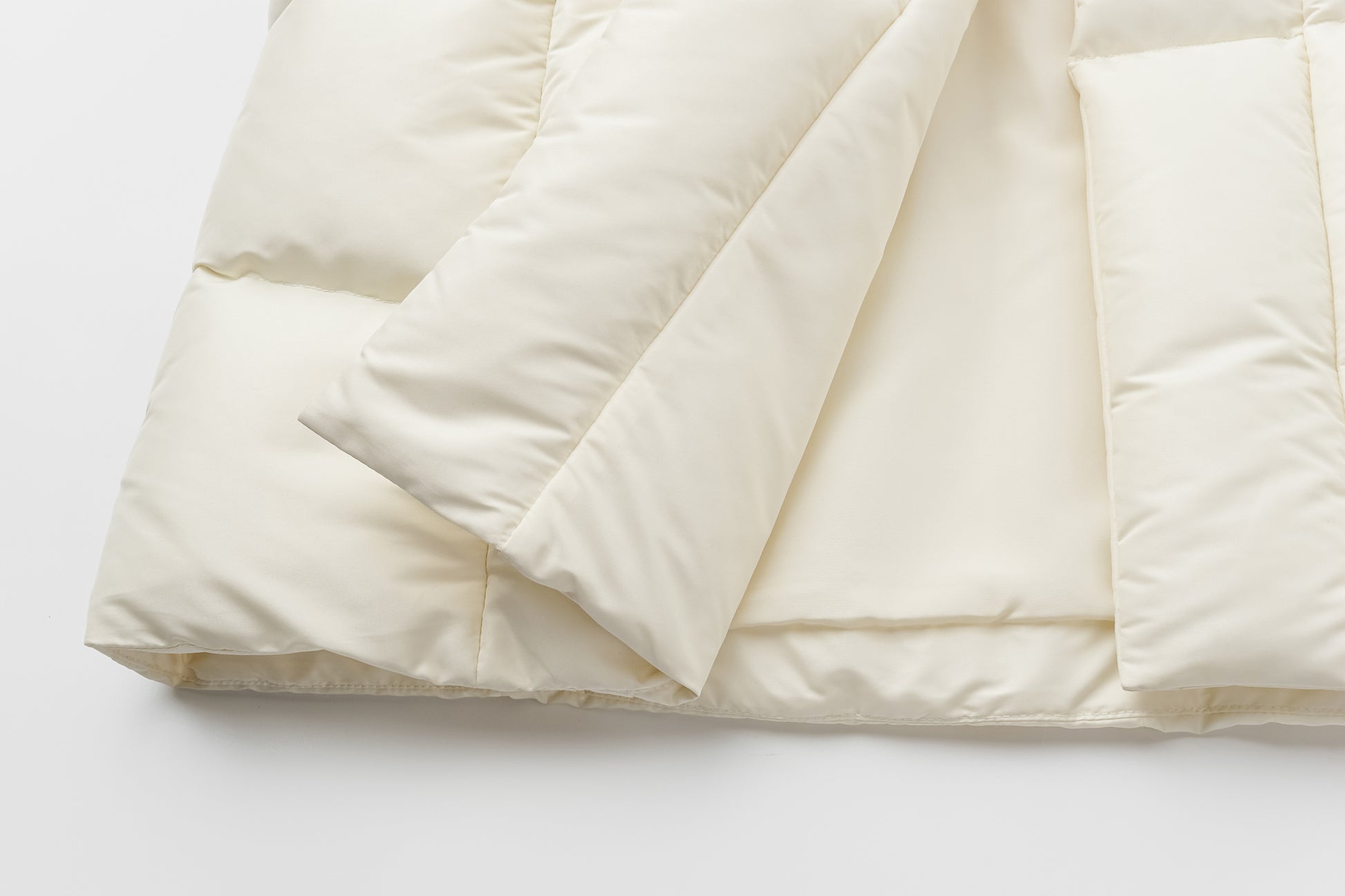 Wrap V-Neck White Goose Down Coat