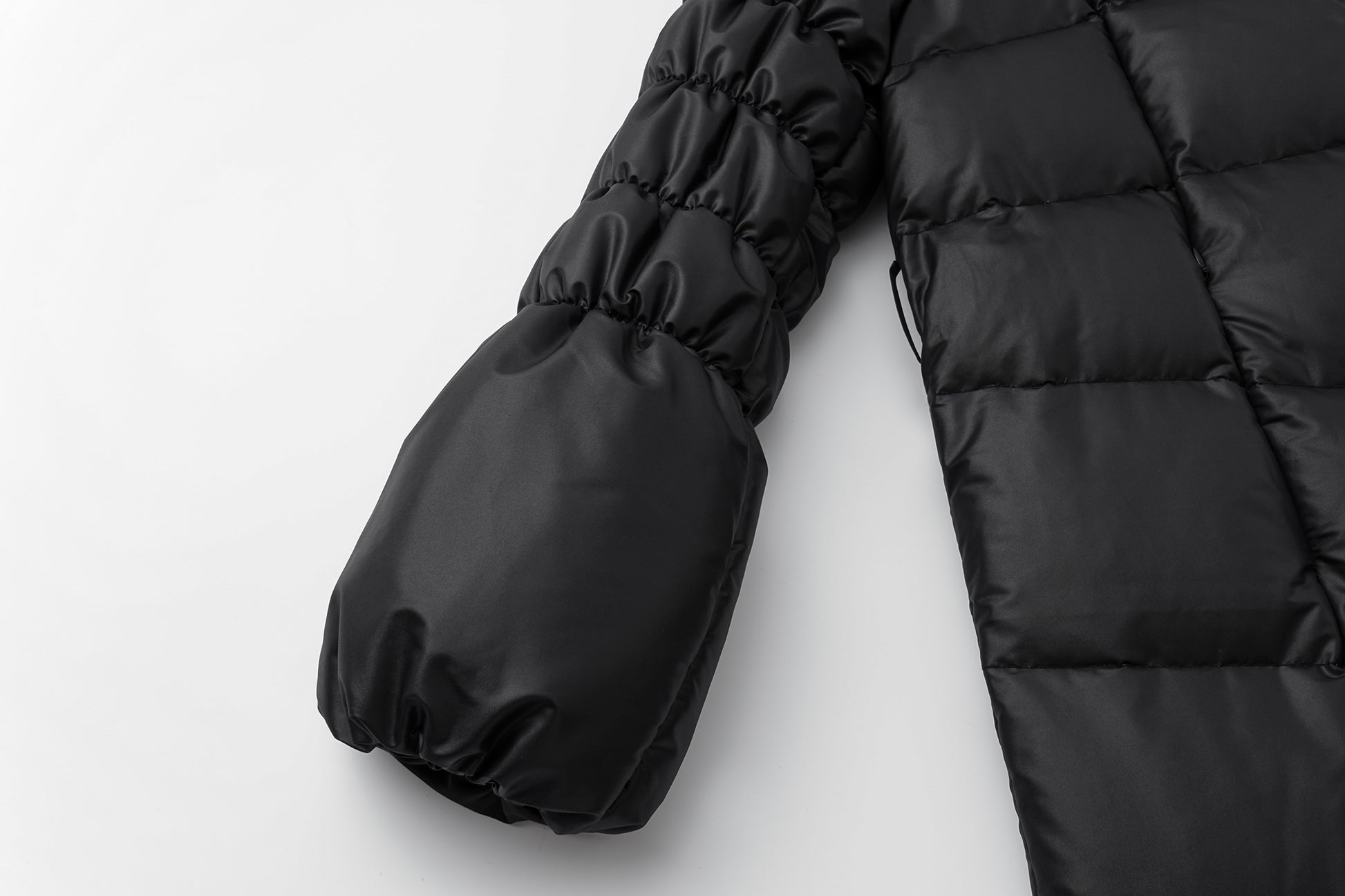 Wrap V-Neck White Goose Down Coat