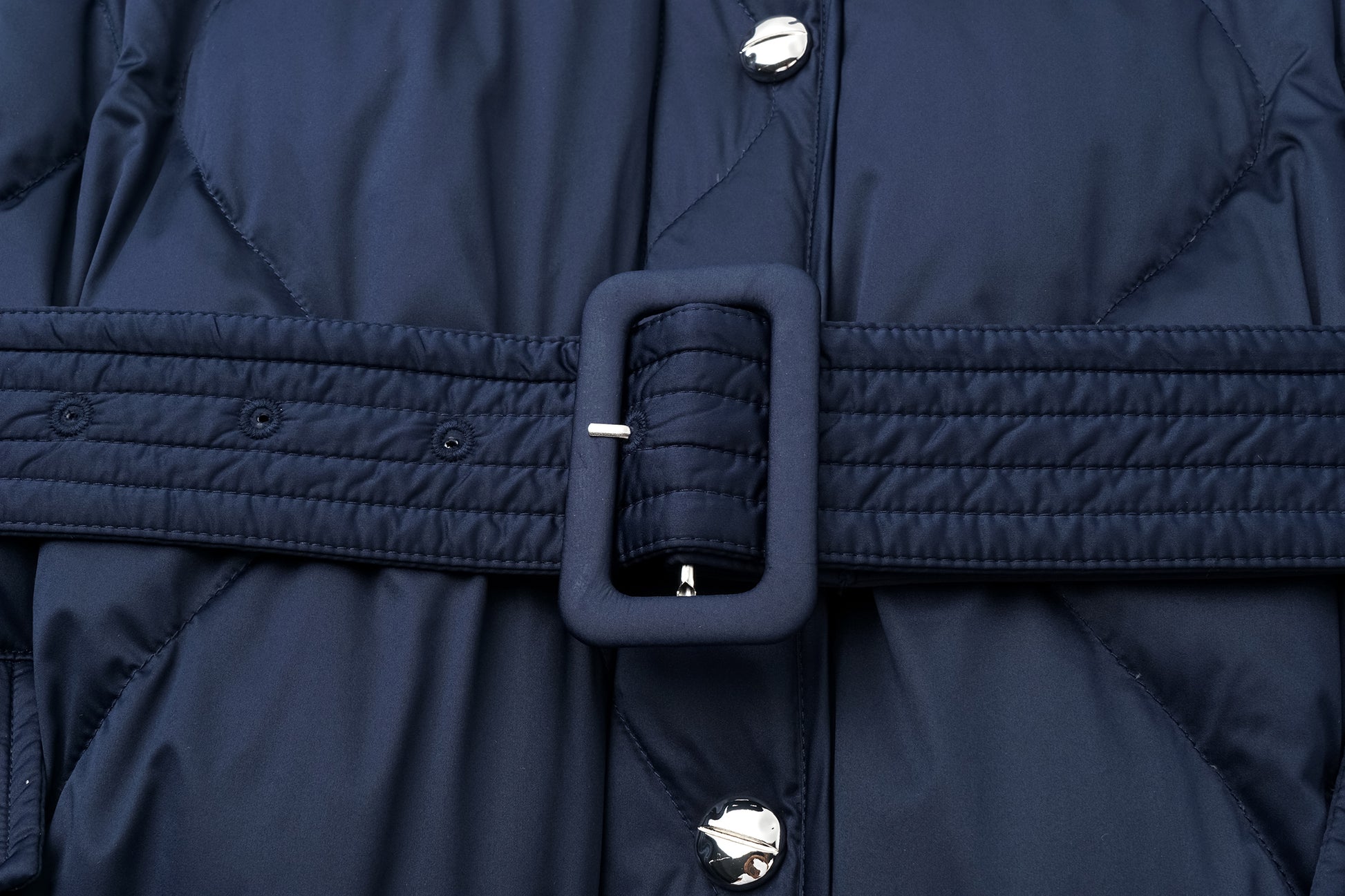 Voluminous Scimitar-Sleeve Long Down Coat