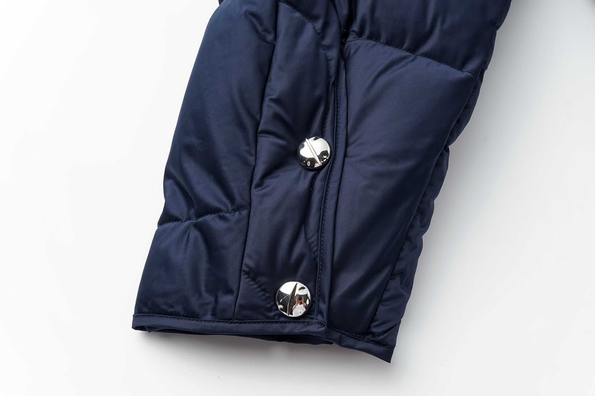 Voluminous Scimitar-Sleeve Long Down Coat