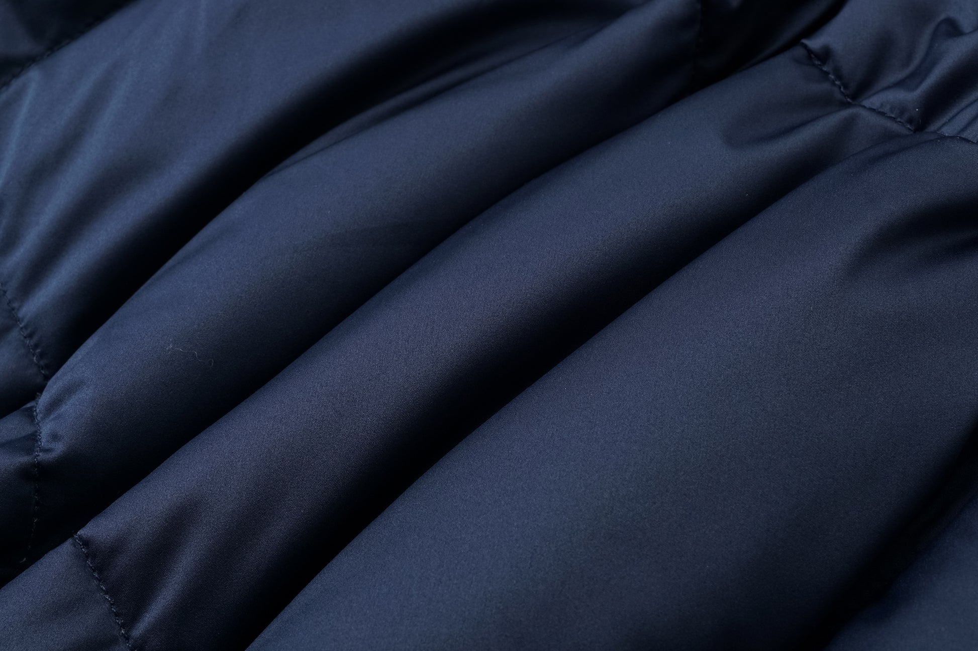 Voluminous Scimitar-Sleeve Long Down Coat